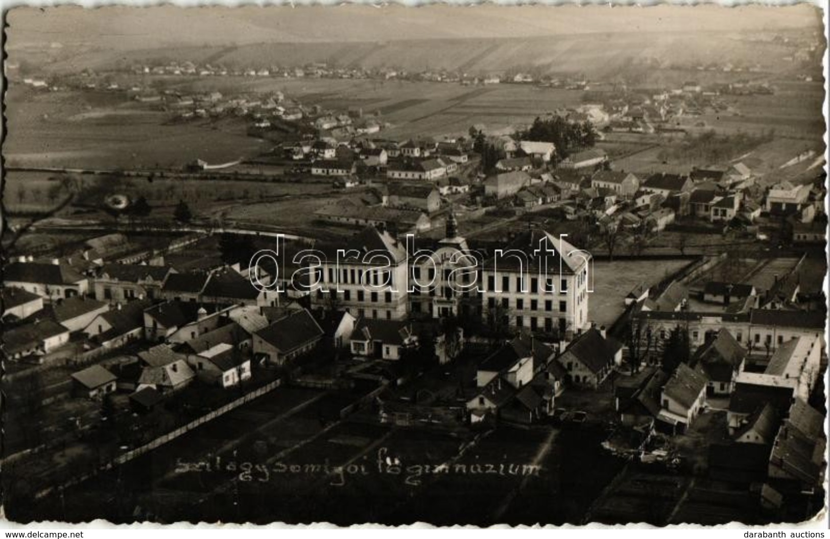 T2 1940 Szilágysomlyó, Simleu Silvaniei; Gimnázium / High School. Photo + 1940 M. Kir. 2. Sz. Gy. Dandár Sebesült Szállí - Zonder Classificatie