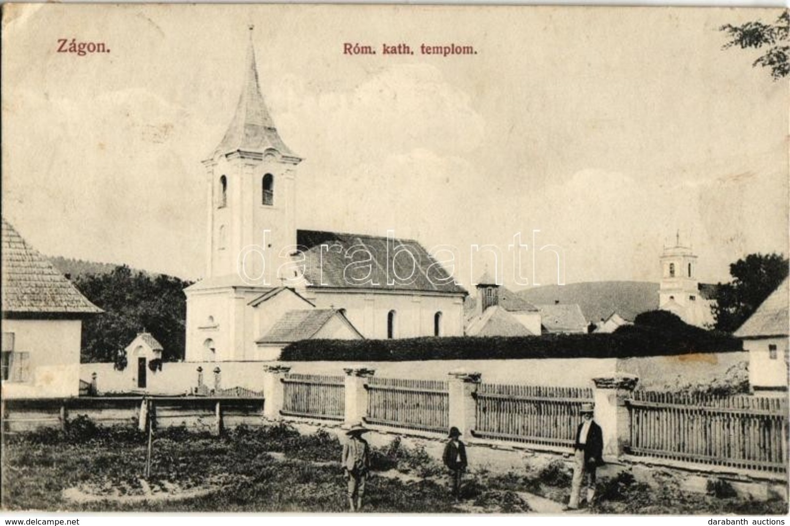 T2/T3 1911 Zágon, Zagon; Római Katolikus Templom / Church (EK) - Zonder Classificatie