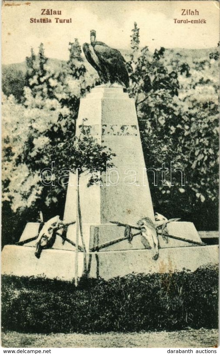 ** T2/T3 Zilah, Zalau; Turul Emlék / Statuia Turul / Monument - Zonder Classificatie