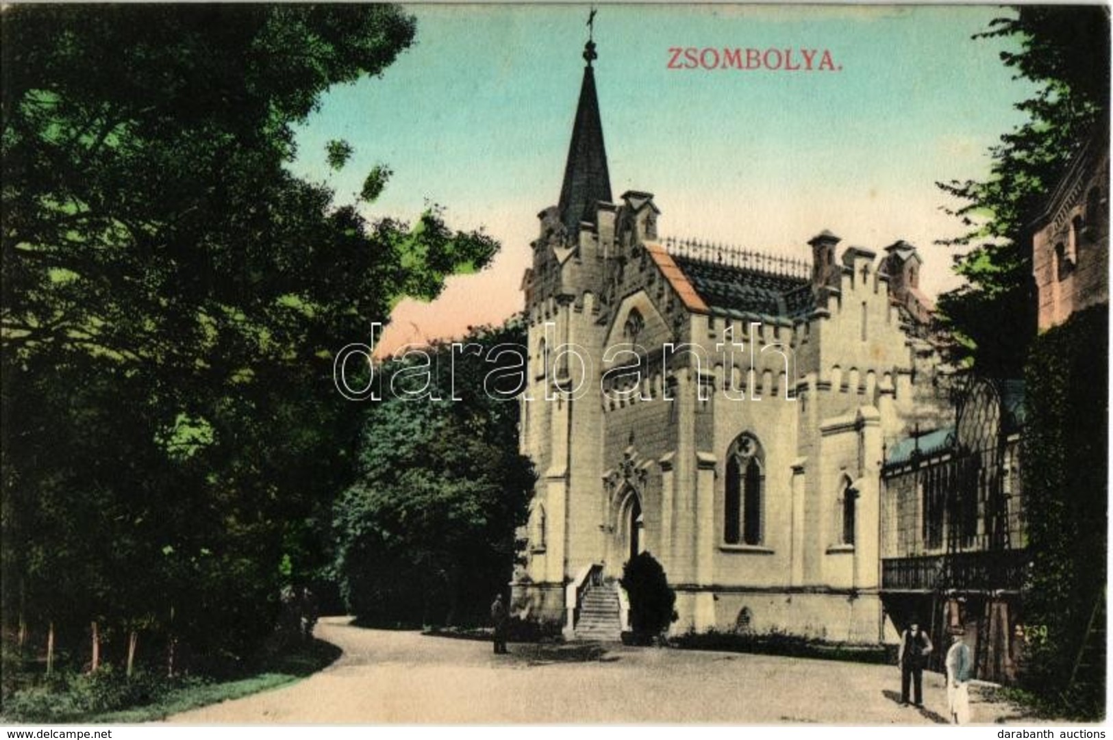 T2 1909 Zsombolya, Jimbolia; Gróf Csekonics Csitó Kastély Kápolnája / Castle's Chapel - Non Classés