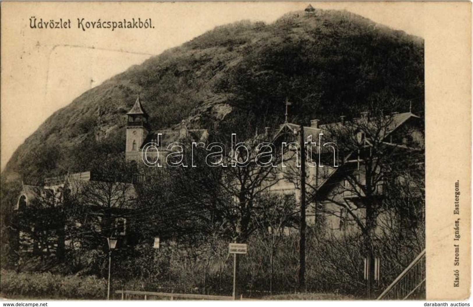 T2 1913 Kovácspatak, Kovacov; Nyaralók, Vasúti Gyalogátkelőhely / Villas, Pedestrian Crossing At The Railway Station - Non Classés