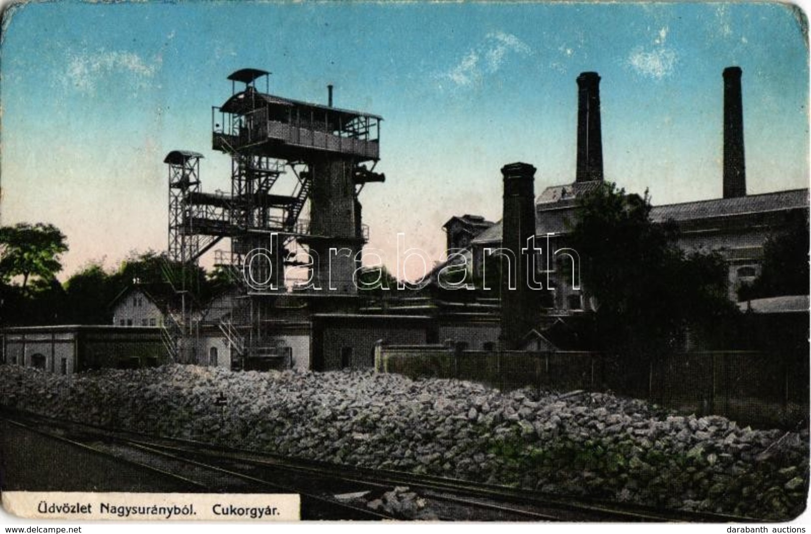 T2/T3 Nagysurány, Surany; Cukrogyár / Sugar Factory  (EK) - Non Classés