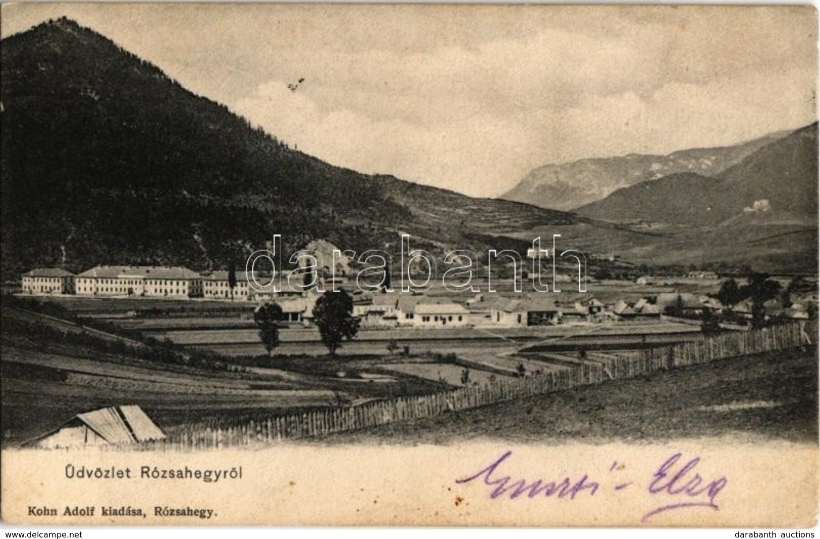 * T2/T3 1905 Rózsahegy, Ruzomberok (Liptó); Látkép A Honvéd Laktanyával / General View With Military Barracks - Non Classés