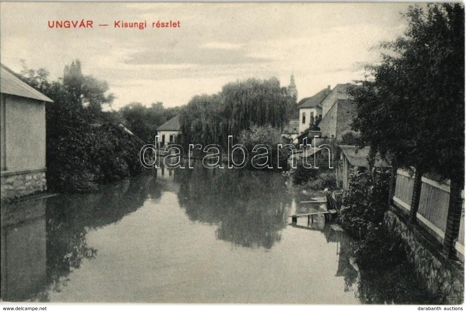 * T2 Ungvár, Uzshorod, Uzhorod; Kisungi Részlet. Kiadja Földesi Gyula / Uzh Riverside - Zonder Classificatie