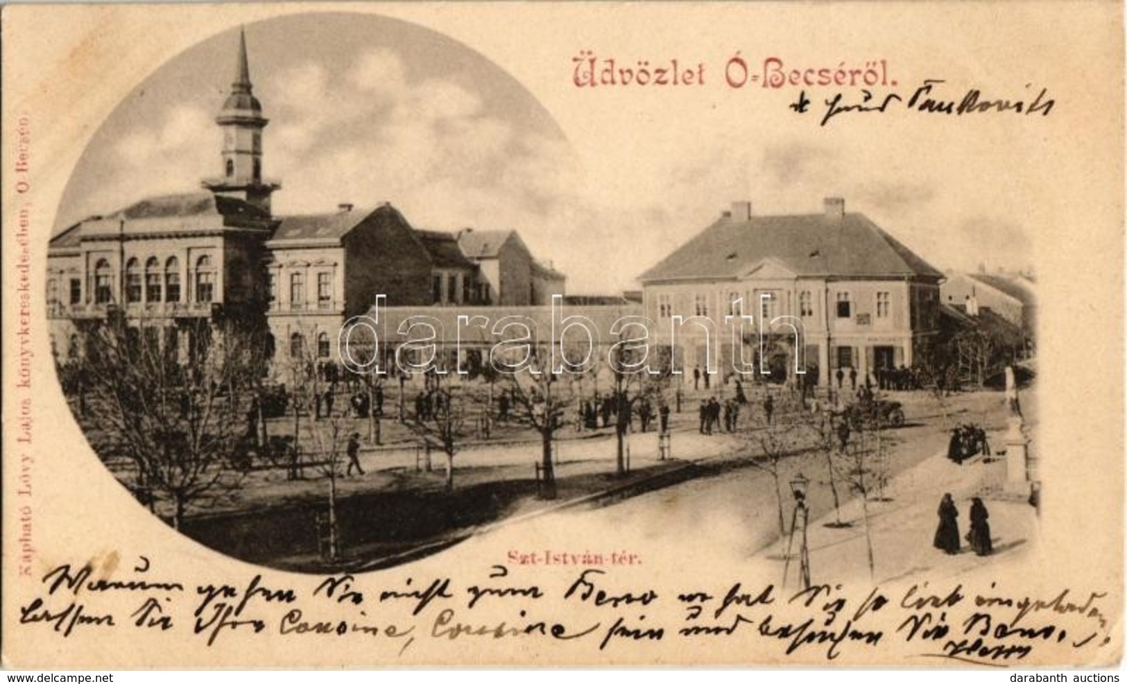 T2/T3 1901 Óbecse, Stari Becej; Szent István Tér / Square (EK) - Unclassified