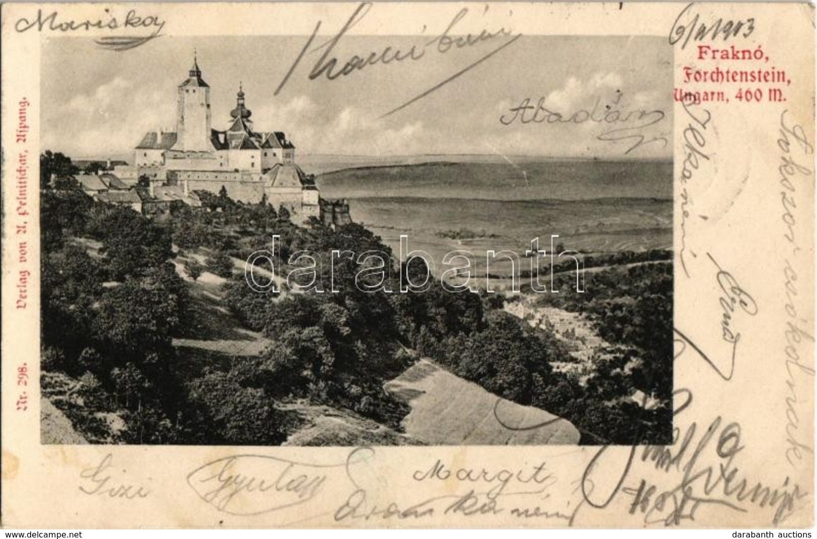 T2/T3 1903 Fraknó, Forchtenstein, Frochtenau; Vár / Schloss / Castle (EK) - Non Classés