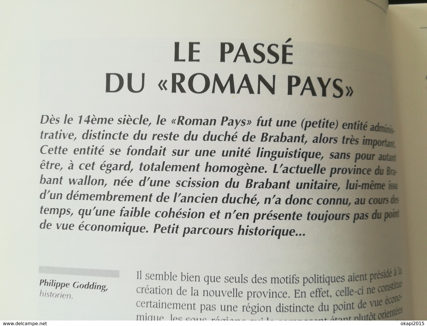 PASSÉ PRÉSENT BRABANT WALLON LIVRE RÉGIONALISME BELGIQUE WALLONIE BRABANT WALLON ANNÉE 1996 - Belgio