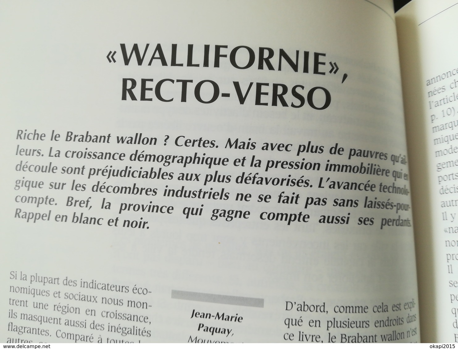 PASSÉ PRÉSENT BRABANT WALLON LIVRE RÉGIONALISME BELGIQUE WALLONIE BRABANT WALLON ANNÉE 1996