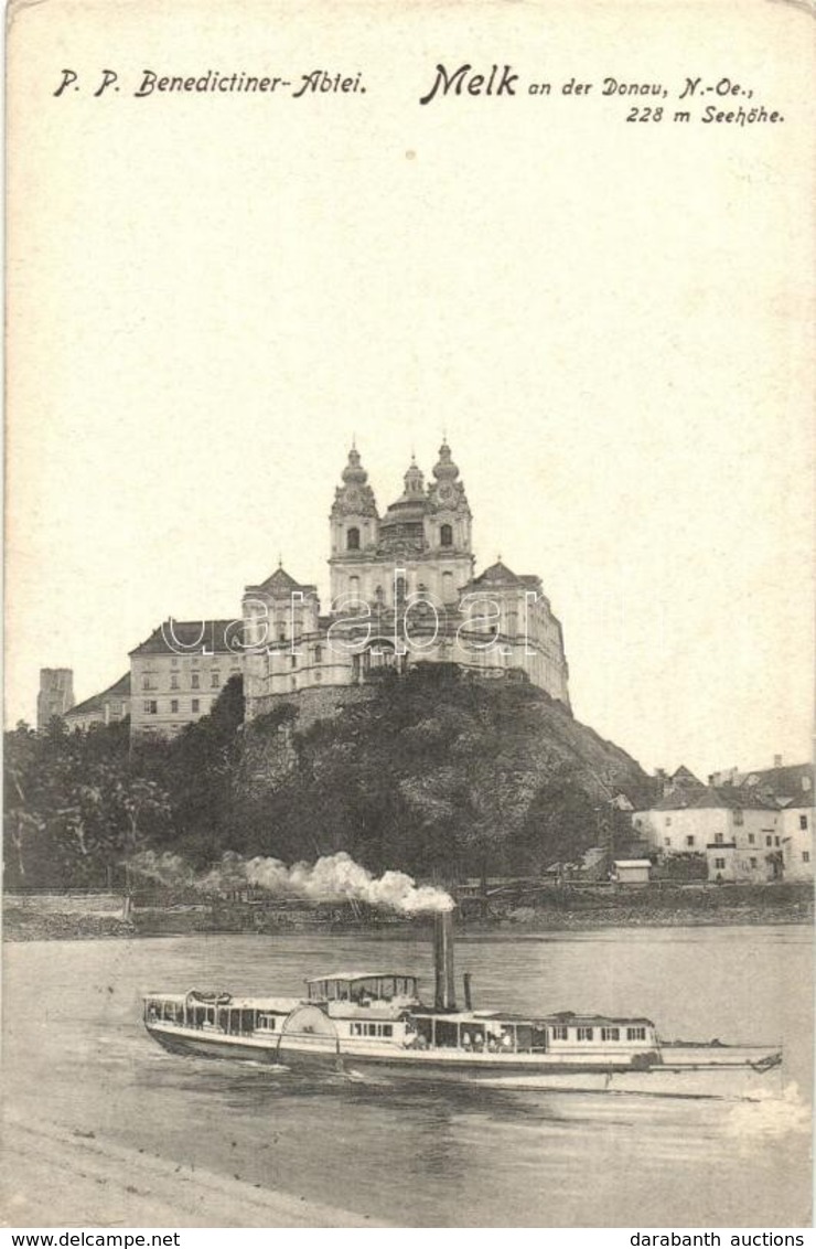 T2 Melk An Der Donau, P.P. Benedictiner Abtei / Abbey, Steamship - Zonder Classificatie