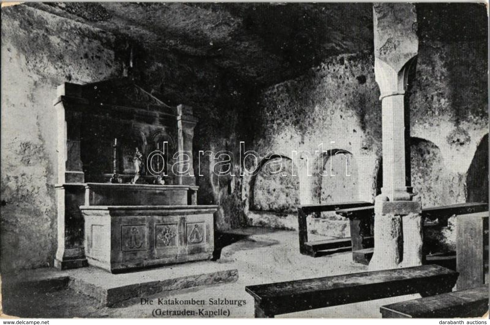 ** T2/T3 Salzburg, Die Katakomben Salzburgs (Getrauden Kapelle) / Catacombs, Chapel. J. Huttegger Nr. 239. (EK) - Zonder Classificatie