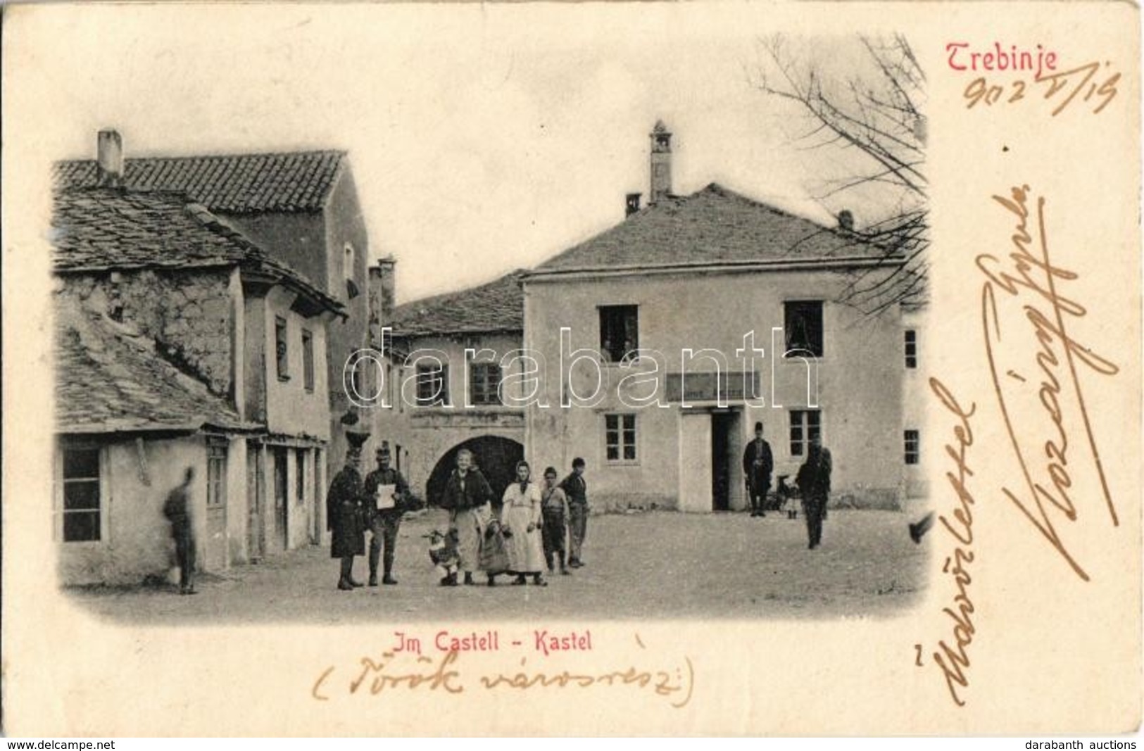 * T2/T3 1902 Trebinje, Im Castell / Kastel / Old Town, Turkish District, Shop (r) - Non Classés