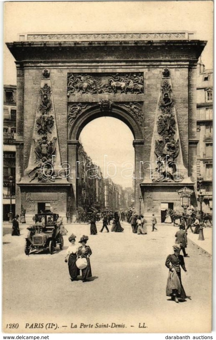 ** T1 Paris, La Porte Saint-Dennis / Gate, Street, Automobile - Non Classés