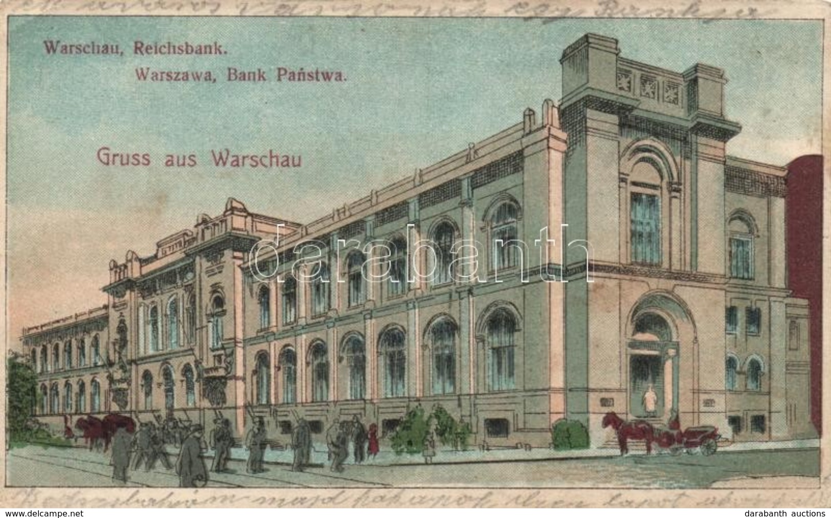 T2/T3 Warsaw, Warszawa; Reichsbank, Litho (EK) - Zonder Classificatie