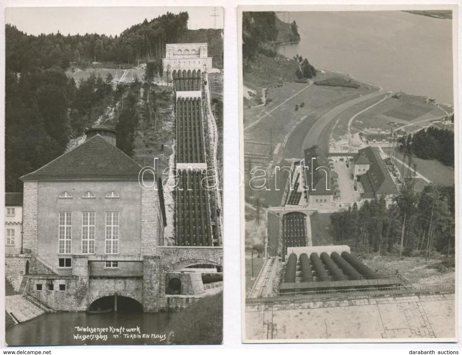 ** Kochel Am See, Walchenseekraftwerk, Wasserschloss M. Turbinenhaus / Walchensee Hydroelectric Power Station With Surge - Non Classés