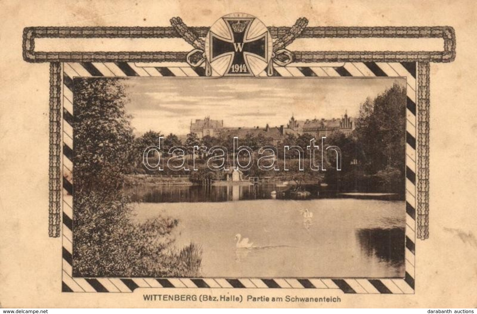 T2/T3 Wittenberg, Bezirk Halle, Partie Am Schwanenteich / Lake (EK) - Unclassified