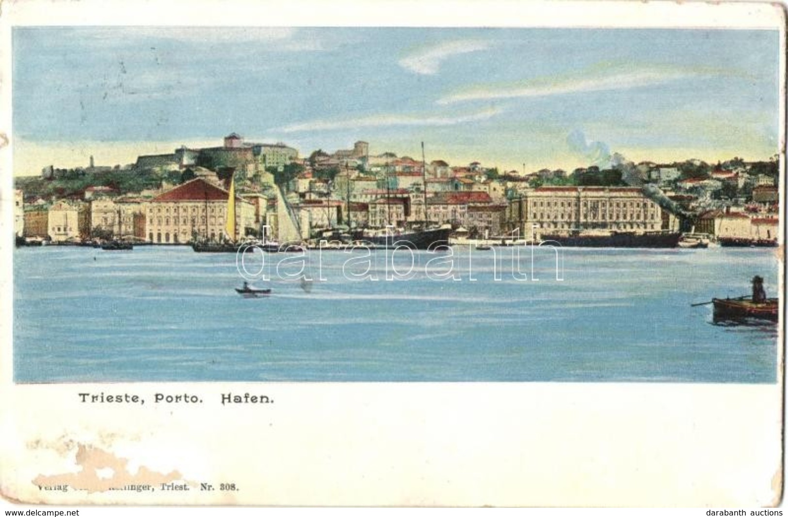 T2/T3 1899 Trieste, Porto / Hafen / Port (surface Damage) - Unclassified