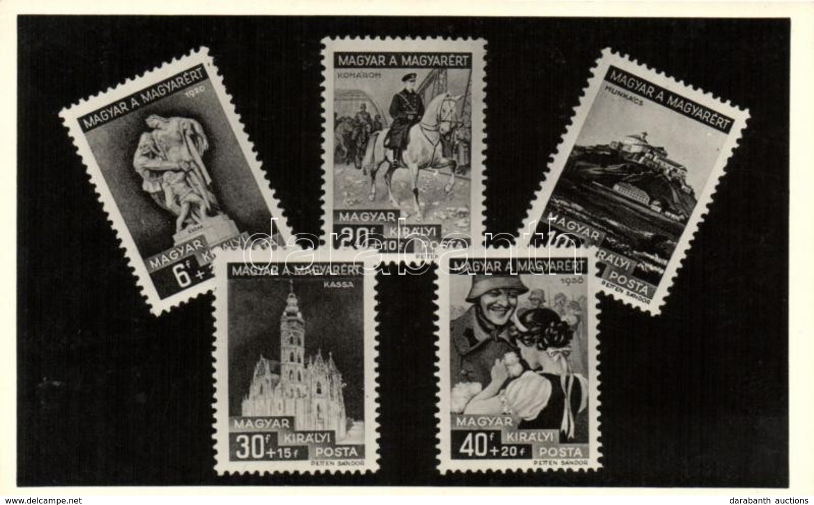 ** T1 1938-1939 'Magyar A Magyarért' Alkalmi Bélyegsorozat, Marer Béla Kiadása / Hungarian Commemorative Stamps - Non Classés