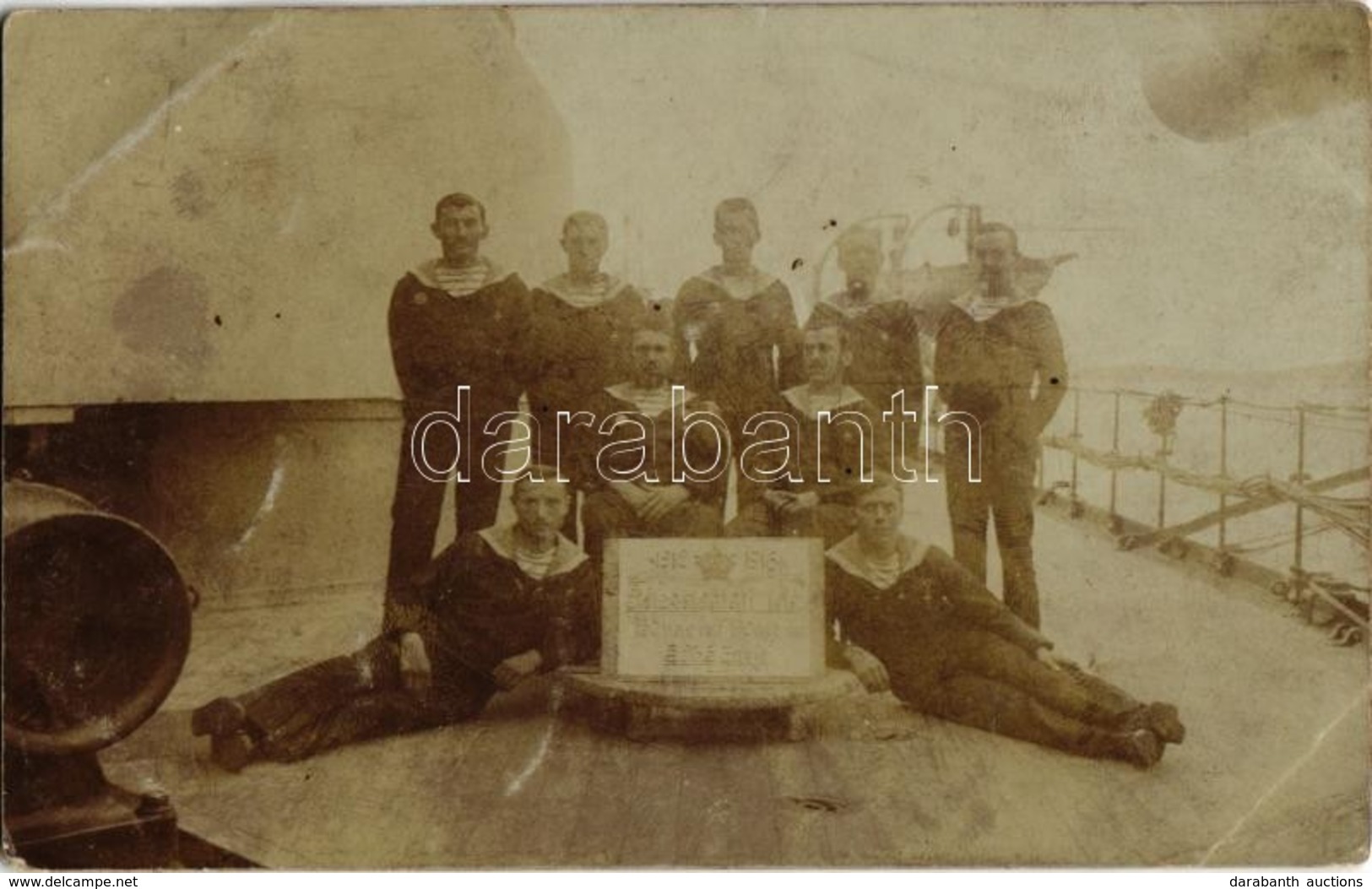** T3 1912-1916 Félszolgálati Idő Az SMS Zrínyi Osztrák-magyar Radetzky-osztályú Pre-dreadnought Csatahajóján, Matrózok  - Unclassified