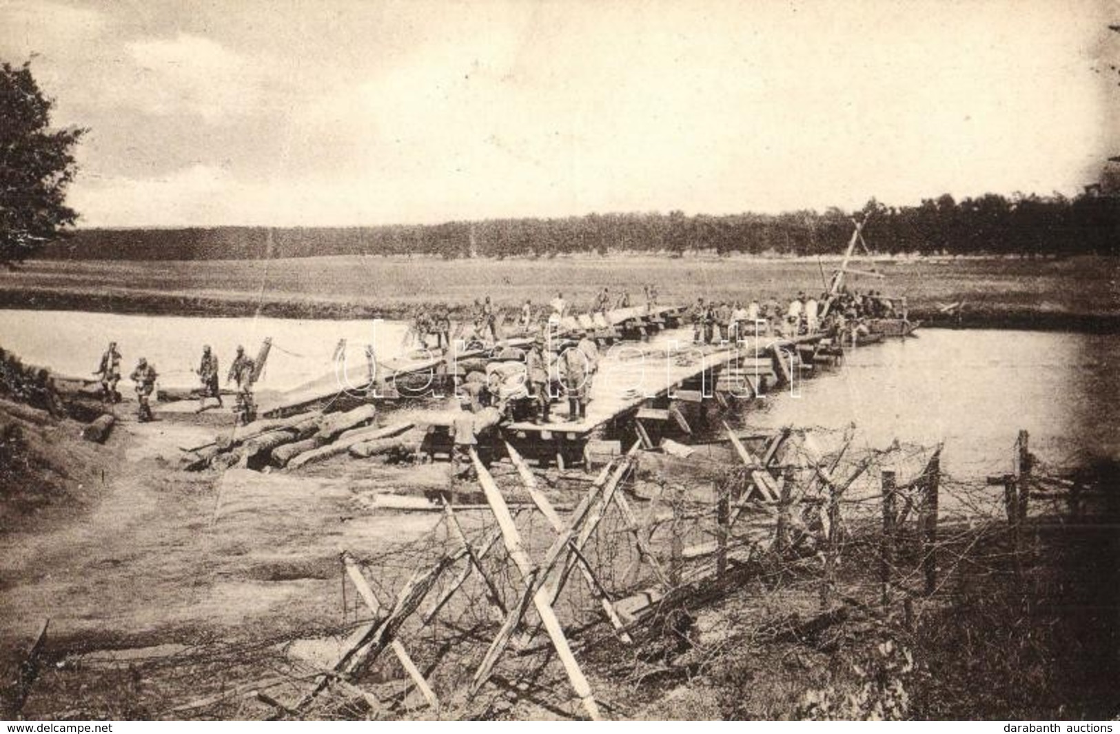 ** T2 Üdvözlet A Hidász ünnepről! Hídverés A Styr Folyón. A Budapesti Hidászok özvegy és árva Alapja Javára / WWI Austro - Non Classés