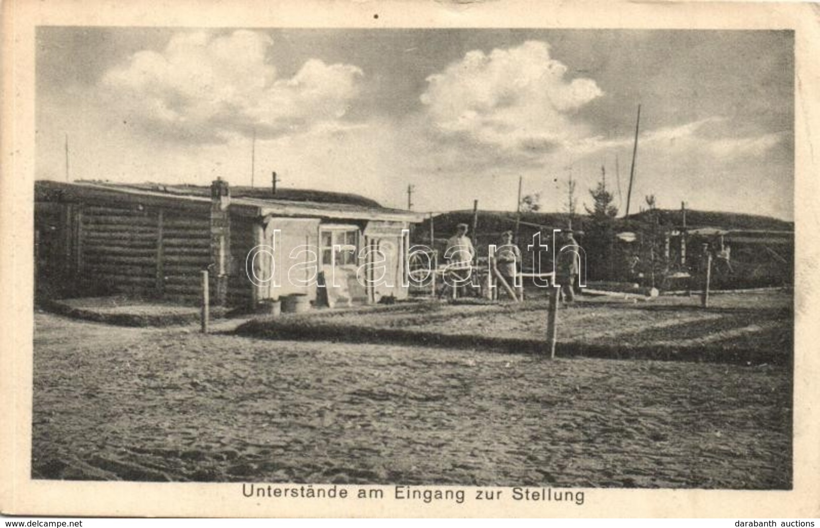 T2/T3 1916 Unterstände Am Eingang Zur Stellung / WWI German Military, Trenches At The Entrance To The Camp (EK) - Zonder Classificatie