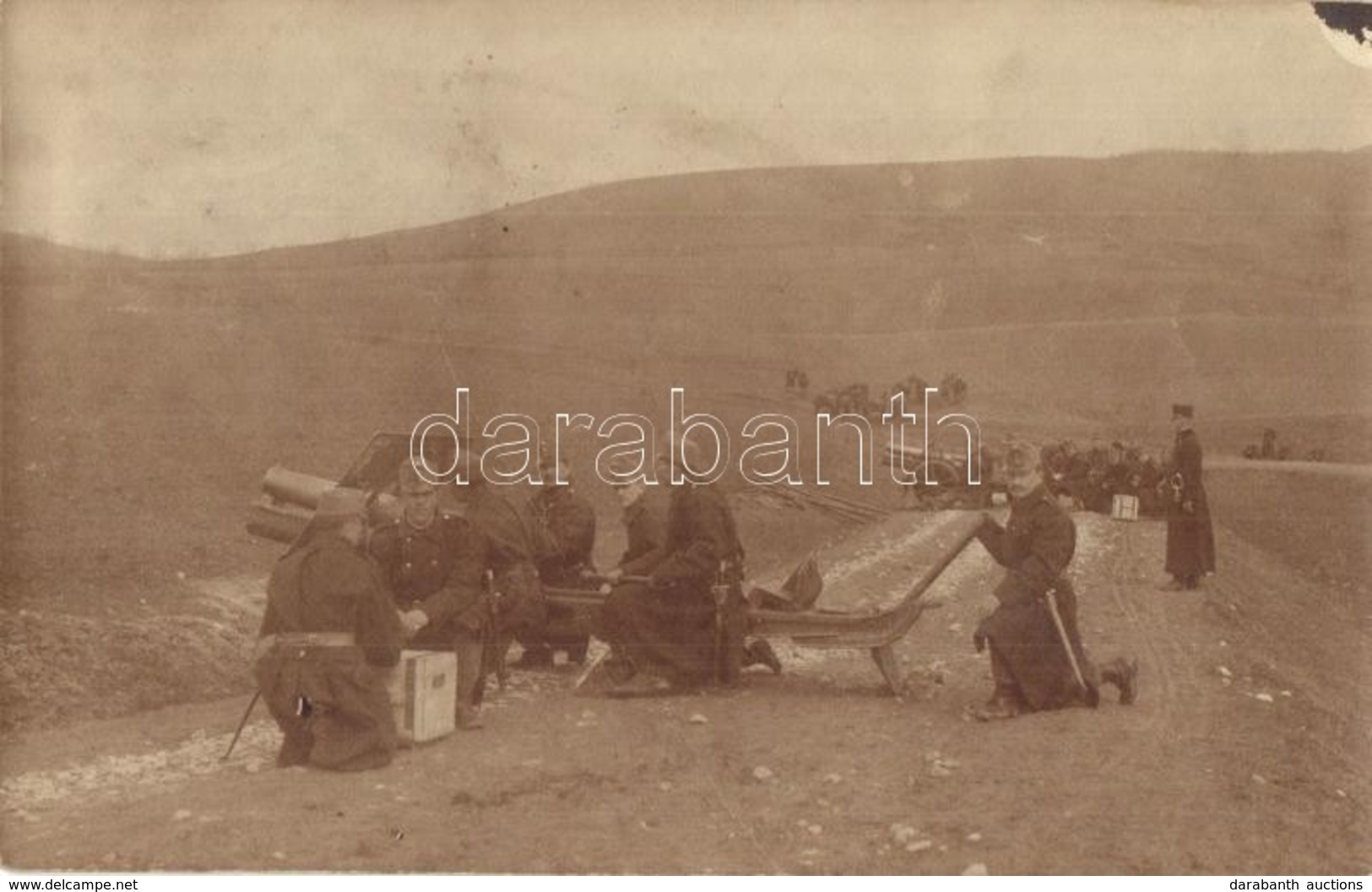 T2 1913 Osztrák-magyar Lőgyakorlat Szarajevónál / WWI K.u.k. Military Shooting Practice Near Sarajevo. Photo - Zonder Classificatie