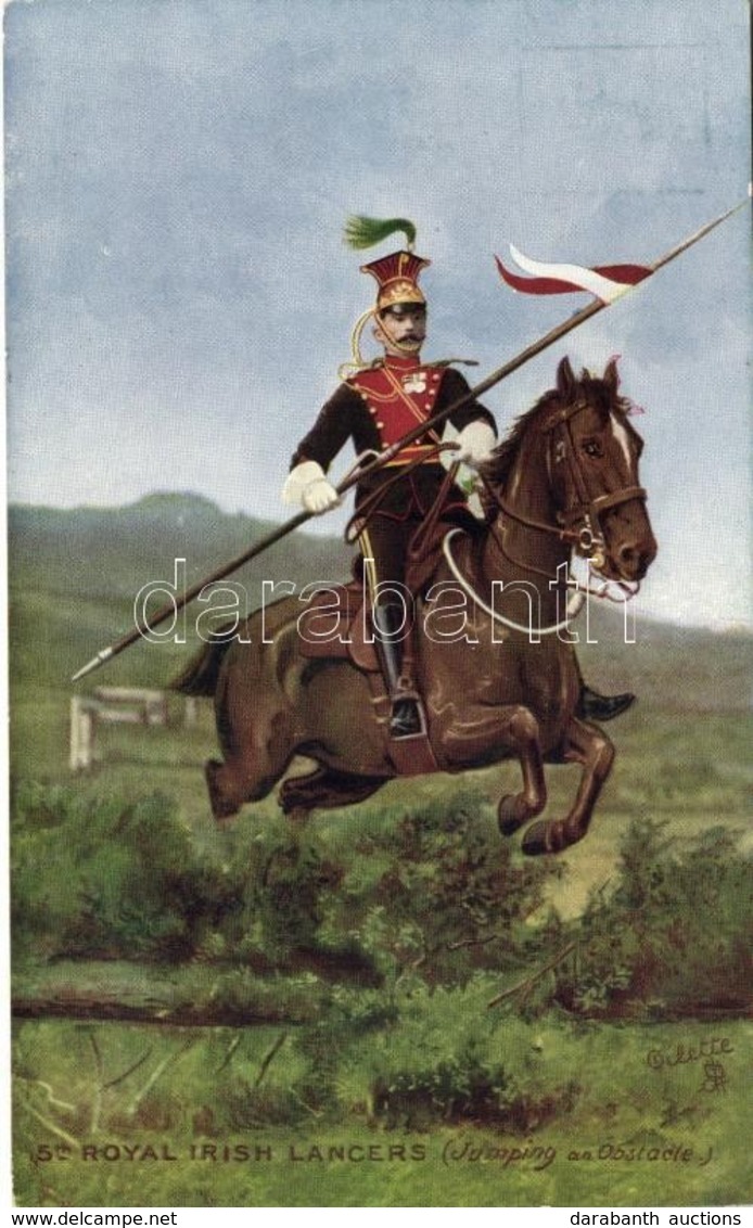 ** T1/T2 5th Royal Irish Lancers, Horse, Raphael Tuck & Sons, Oilette Postcard 9367. - Non Classés