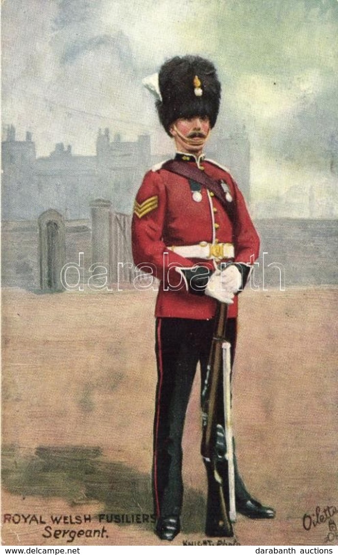 ** T1/T2 Royal Welsh Fusiliers, Sergeant, Raphael Tuck & Sons, Oilette Postcard 9162. - Zonder Classificatie