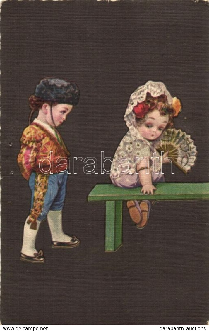 T4 Italian Art Postcard, Children, Ultra 2034. (pinholes) - Zonder Classificatie