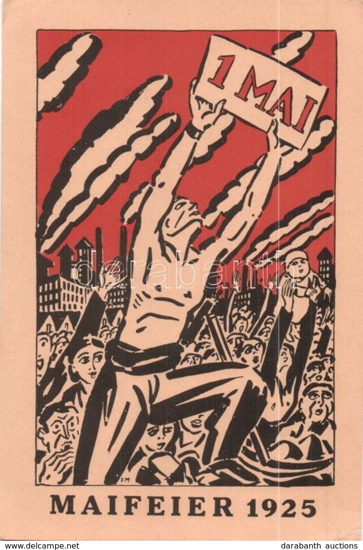 ** T2/T3 1989 Maifeier In Dresden 1. Mai 1925. Zum 100. Geburtstag Von Frans Masereel (1889-1972) / International Worker - Zonder Classificatie