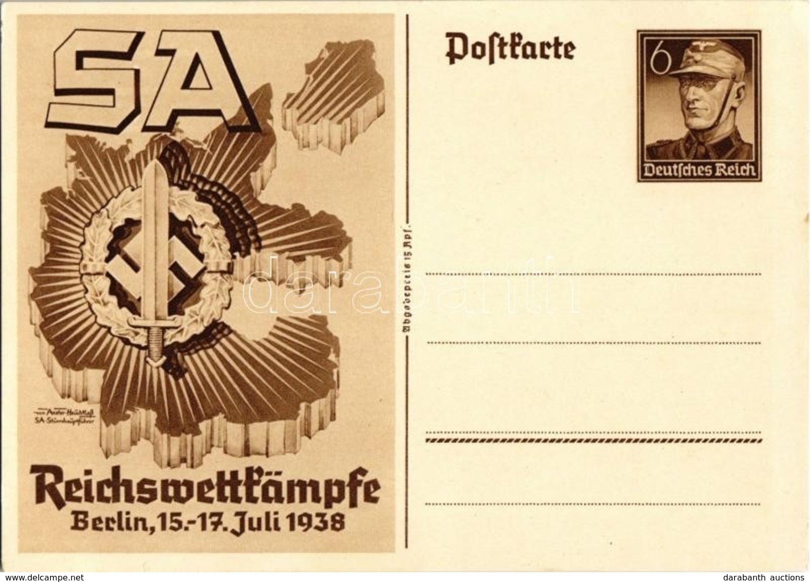 ** T1/T2 SA Reichswettkämpfe Berlin 15-17. Juli 1938 / Sturmabteilung Imperial Competition Games, NSDAP Nazi Party Propa - Zonder Classificatie