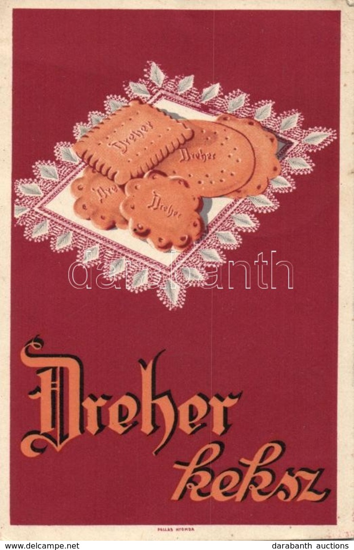 T2/T3 Dreher Keksz / Hungarian Biscuit Advertisement - Unclassified