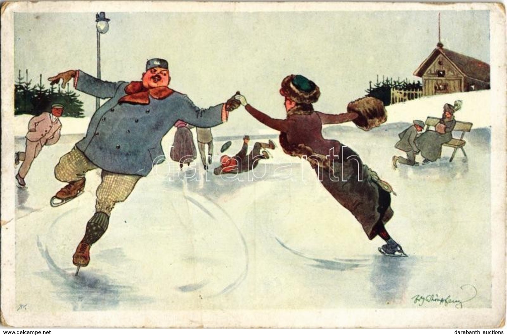 ** T2/T3 Ice Skating, Winter Sport. B.K.W.I. 556-2. S: Fritz Schönpflug (EK) - Non Classés