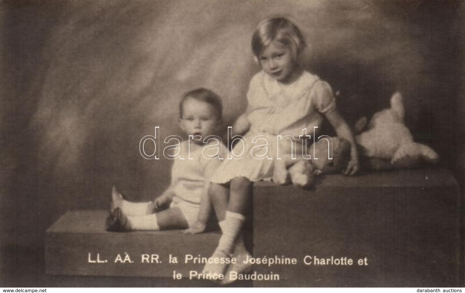 ** T1/T2 Princess Joséphine Charlotte Of Belgium, Baudouin Of Belgium - Non Classés