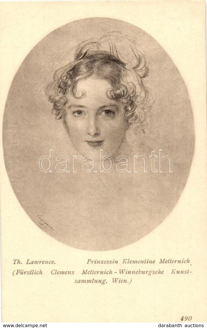 ** T1/T2 Prinzessin Klementine Metternich / Pauline Von Metternich S: Th. Lawrence - Ohne Zuordnung