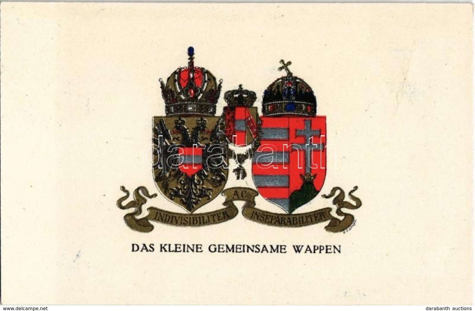 ** T1 Indivisibiliter AC Inseparabiliter / Das Kleine Gemeinsame Wappen / The Small Common Coat Of Arms. Viribus Unitis. - Non Classés