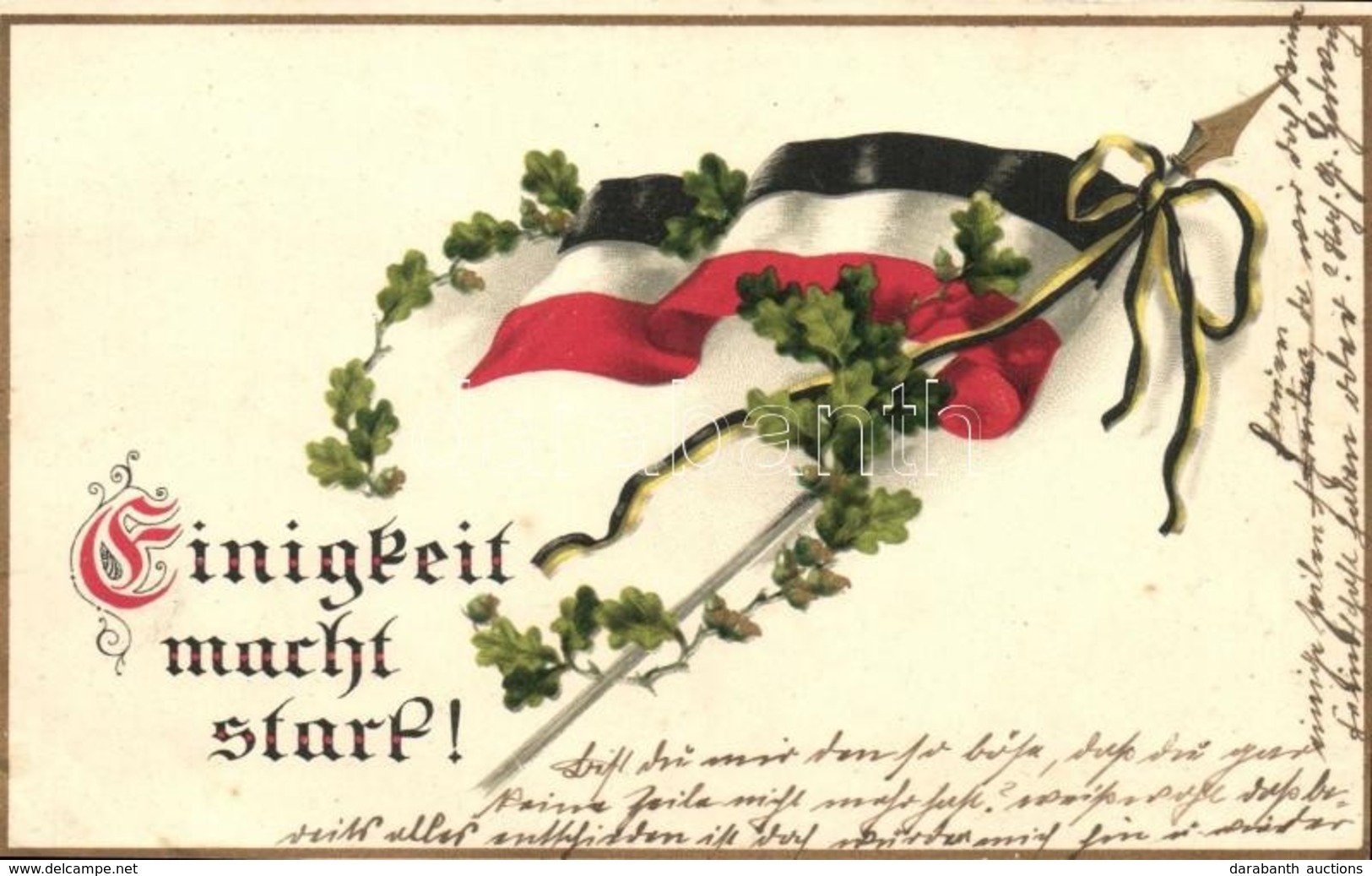 T2/T3 Einigkeit Macht Start! / German Flag, M.S.i.B. 242. Litho (EK) - Unclassified