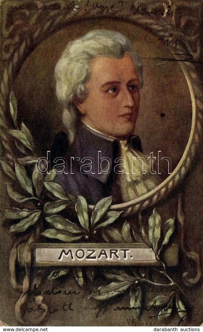 * T2 Mozart, Floral, F.H. & S.W. IX. Nr. H. 280. S: V. Franke - Non Classés