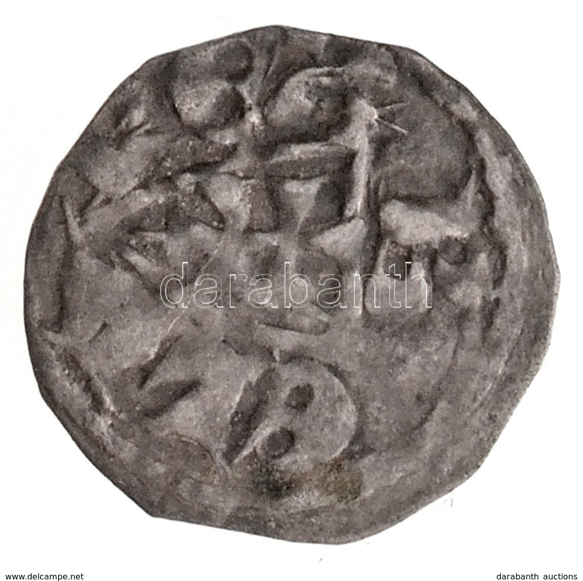 1172-1196. Denar Ag 'III. Béla' (0,27g) T:2- Hungary 1172-1196. Denar Ag 'Bela III' (0,27g) C:VF 
Huszár: 69., Unger I.: - Zonder Classificatie