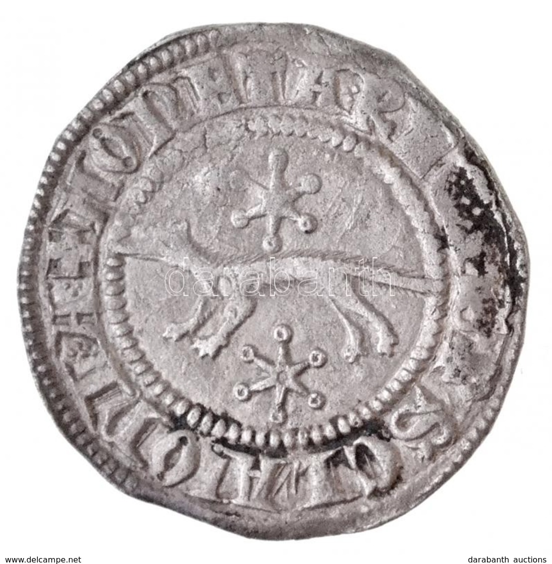 1235-1270 Szlavón Denár Ag 'IV. Béla' (1,05g) T:1-
Hungary 1235-1270. Slavonian Denar Ag 'Bela IV' (1,05g) C:AU
Unger: S - Non Classés