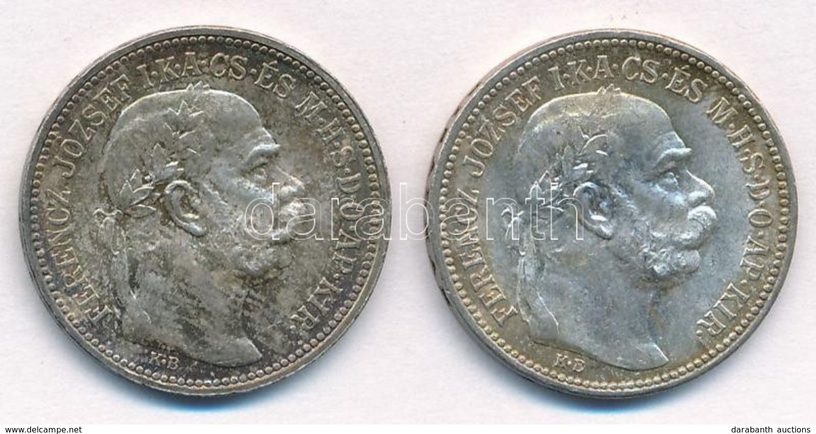 1915KB 1K Ag 'Ferenc József' (2x) T:1,1- Kis Patina 
Adamo K5.1 - Zonder Classificatie