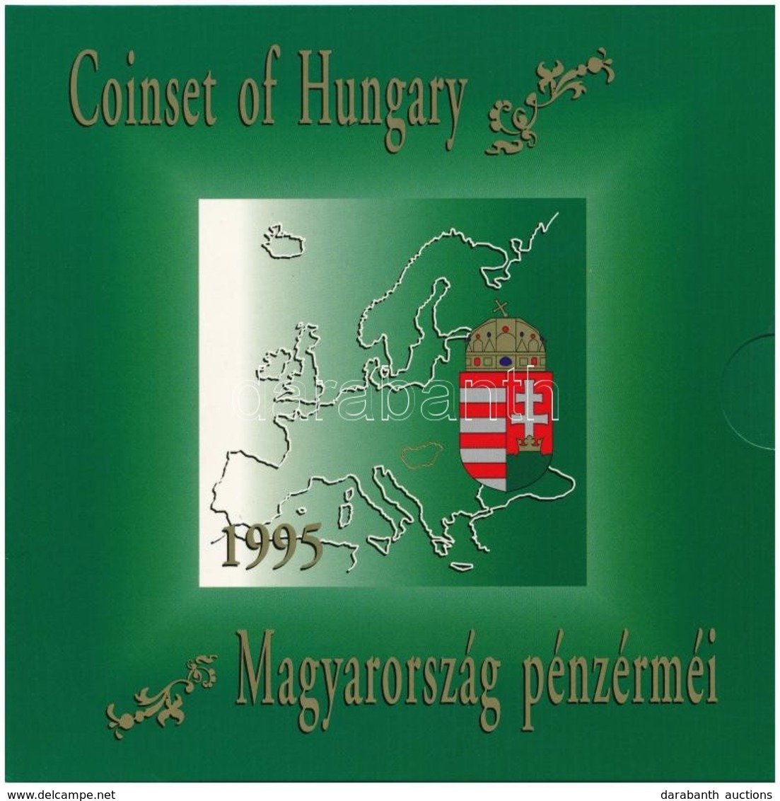 1995. 10f-200Ft (11xklf) Forgalmi Sor Dísztokban, Benne 200Ft Ag 'Deák', 'Magyarország Pénzérméi' Sorozat T:BU Adamo FO2 - Non Classés