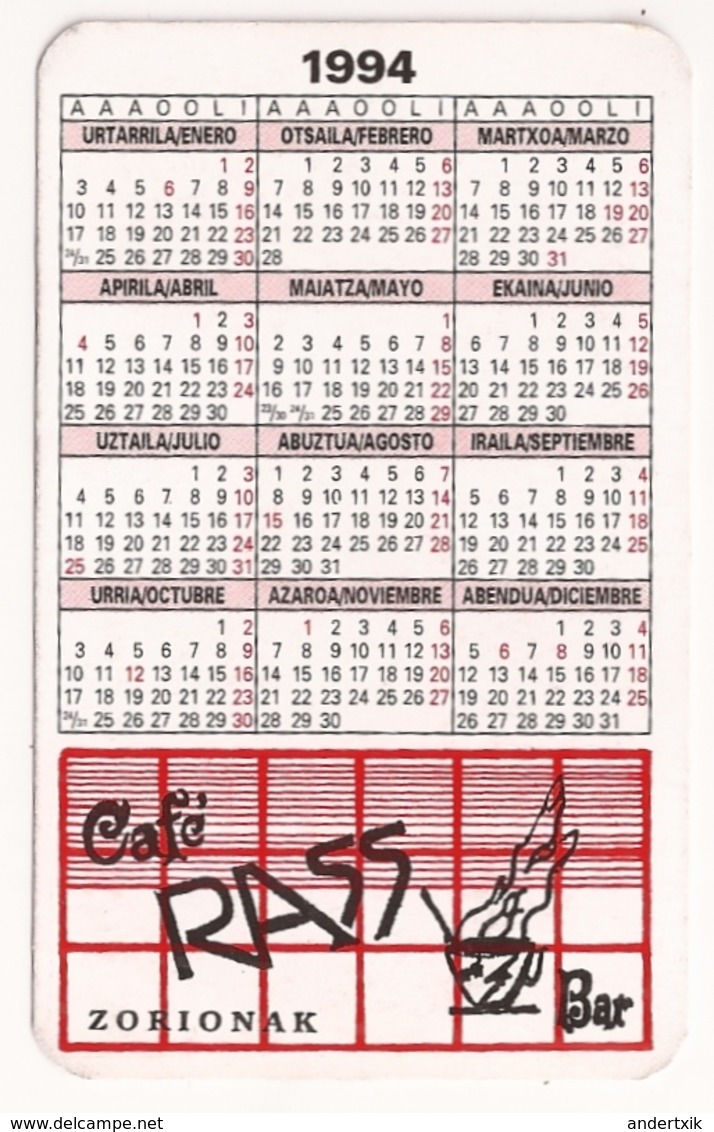 Calendario De Bolsillo, 1994, Pareja De Niños - Small : 1991-00