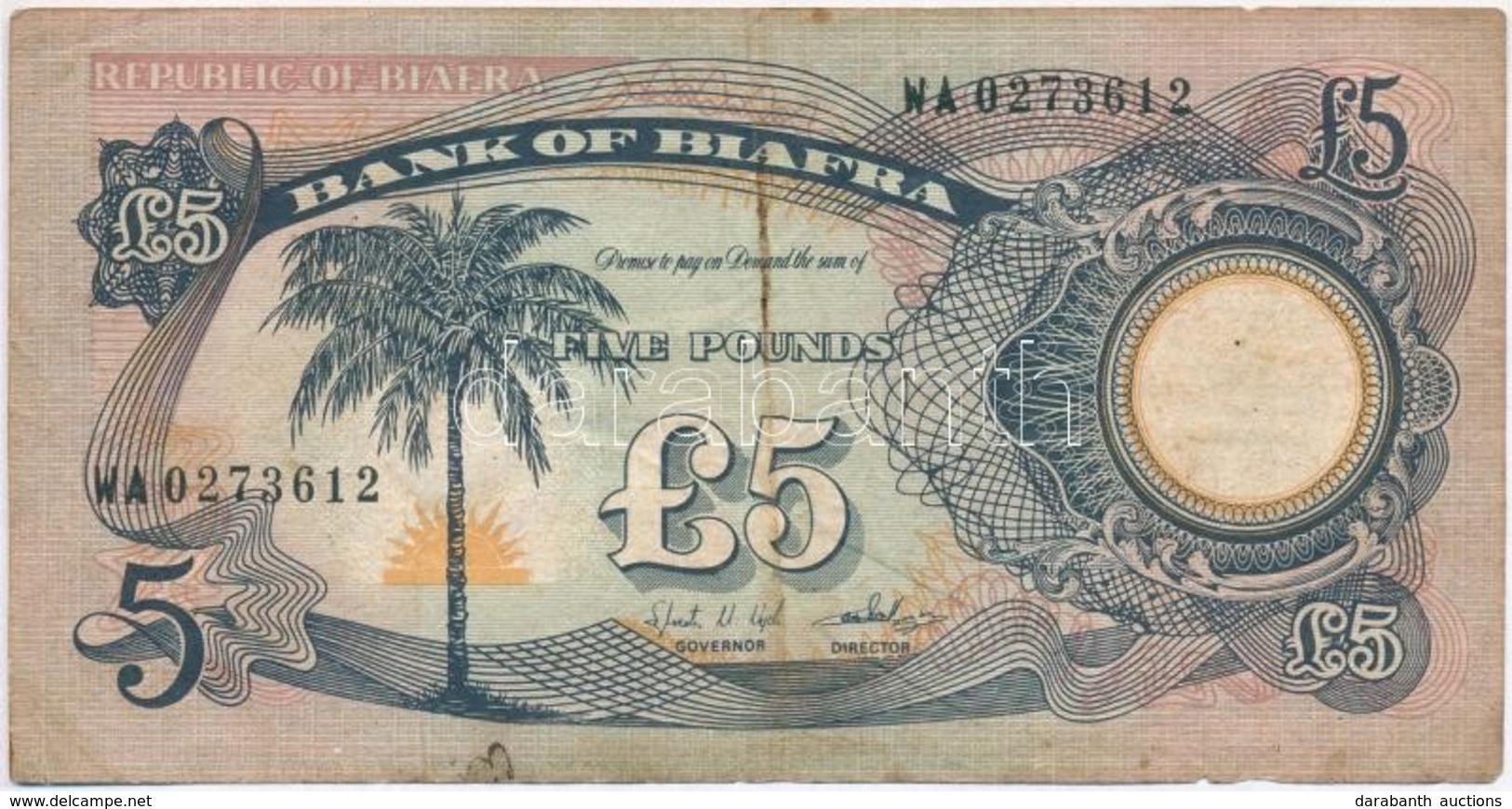 Biafra 1968-1969. 5Ł T:III
Biafra 1968-1969. 5 Pounds C:F
Krause 6.a - Unclassified