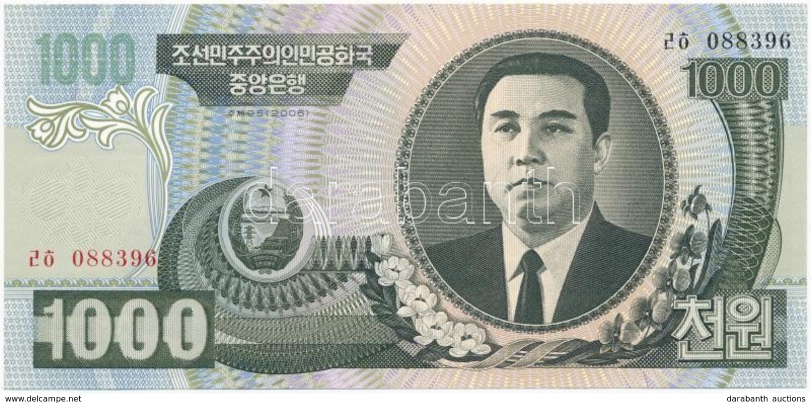 Észak-Korea 2006. 1000W T:I
North Korea 2006. 1000 Won C:UNC - Unclassified