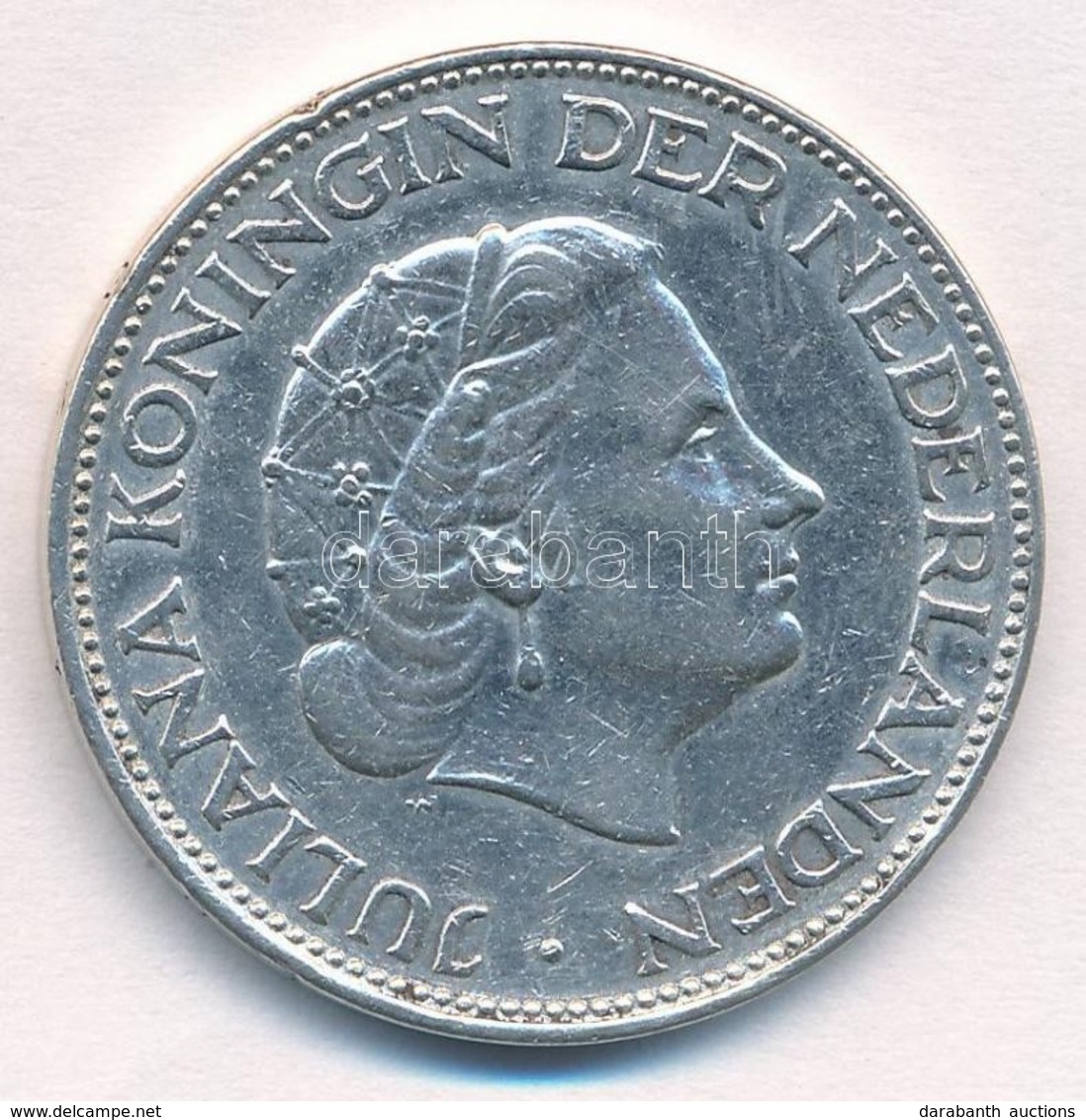 Hollandia 1960. 2 1/2G Ag 'Julianna' T:2 Netherlands 1960. 2 1/2 Gulden Ag 'Juliana' C:XF - Unclassified