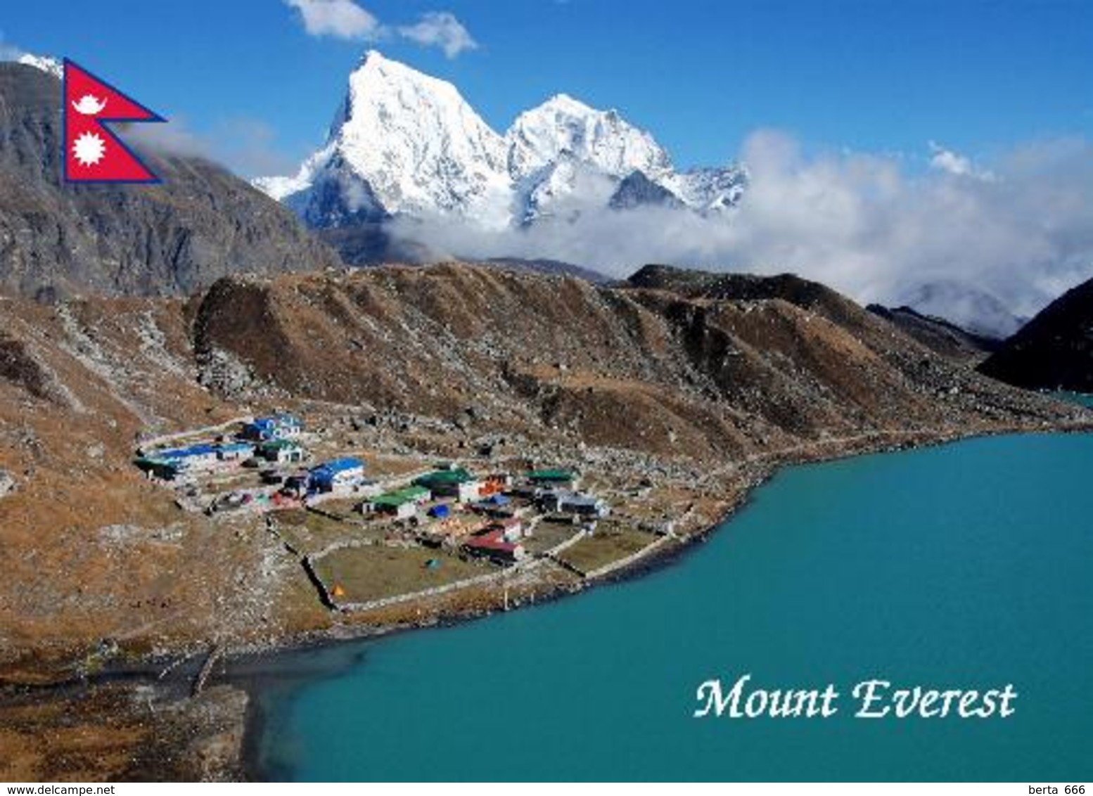 Nepal Himalayas Mount Everest Gokyo Ri Aerial View New Postcard - Nepal