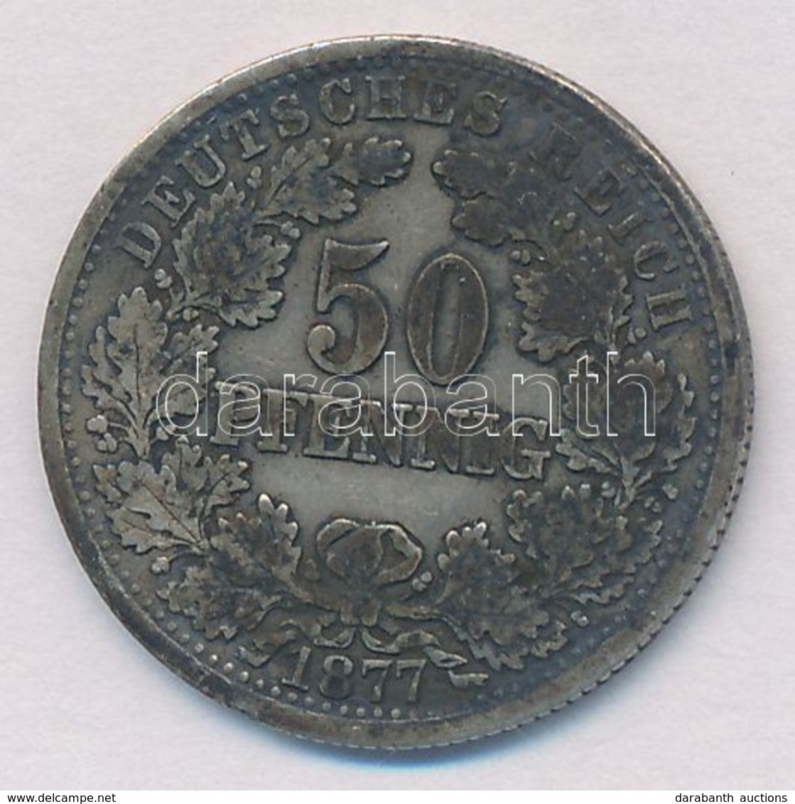 Német Birodalom 1877E 50pf Ag T:2- Patina
German Empire 1877E 50 Pfennig Ag C:VF Patina
Krause KM#8 - Non Classés