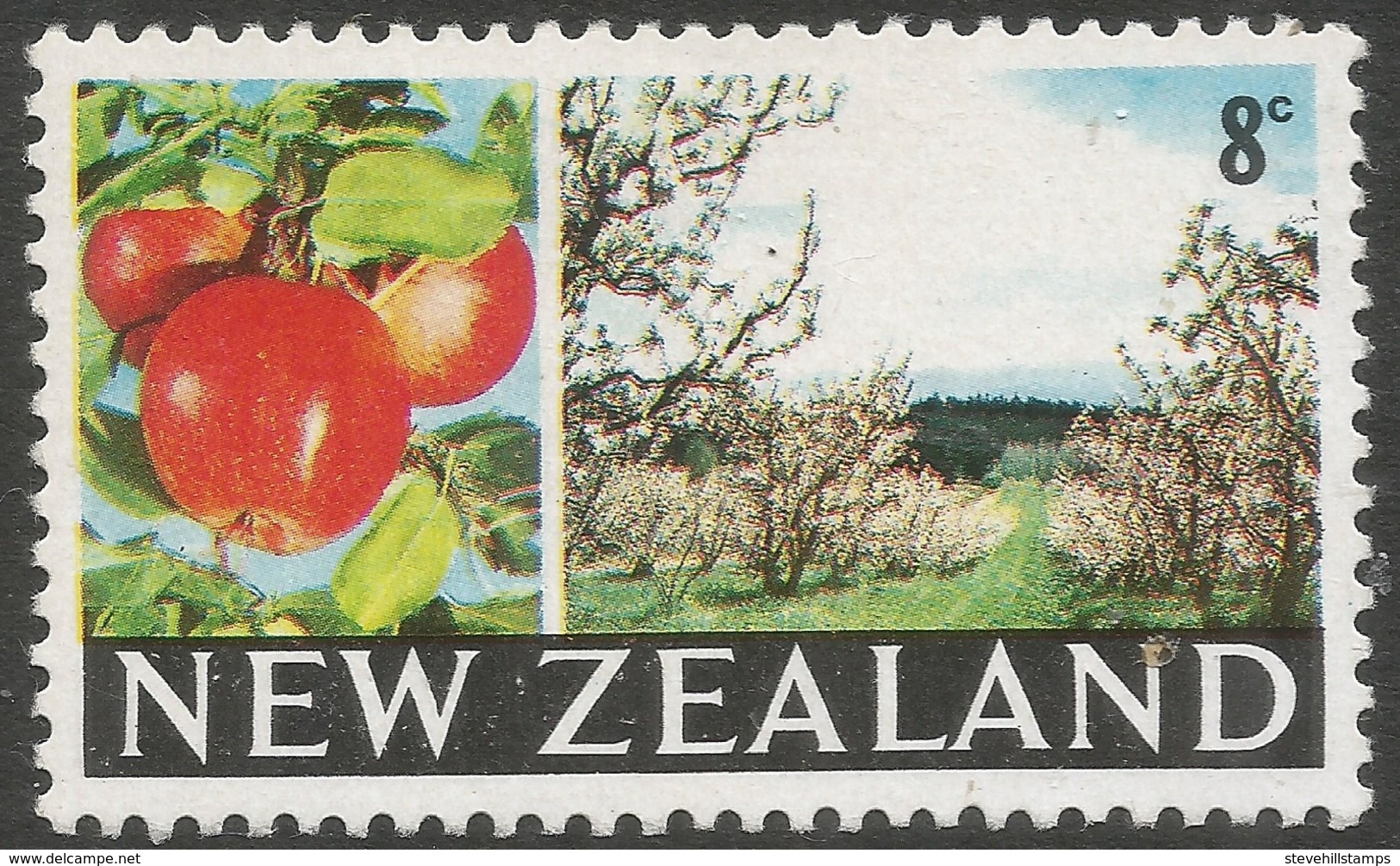 New Zealand. 1967-70 Definitives. 8c MH. SG 872 - Unused Stamps