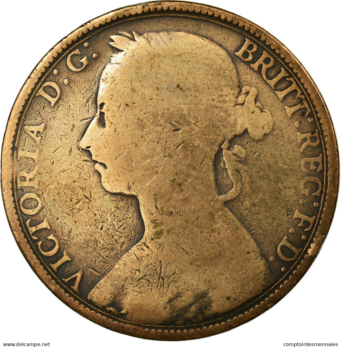 Monnaie, Grande-Bretagne, Victoria, Penny, 1889, TB, Bronze, KM:755 - D. 1 Penny