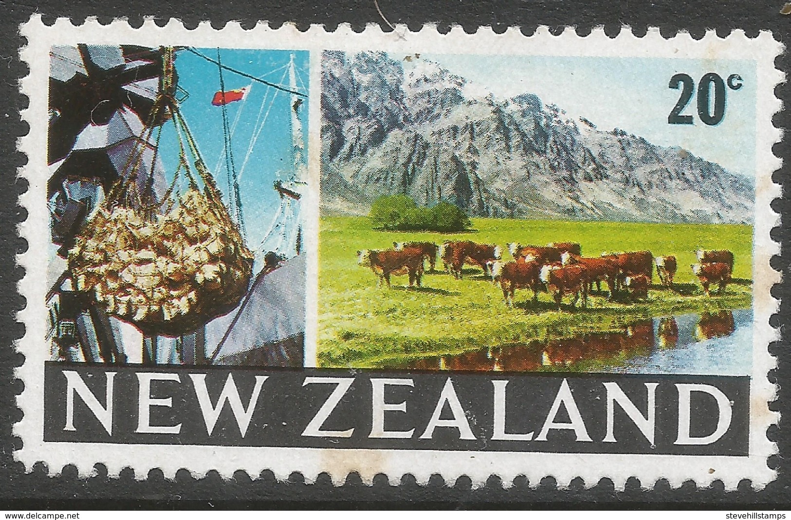 New Zealand. 1967-70 Definitives. 20c MH. SG 876 - Unused Stamps